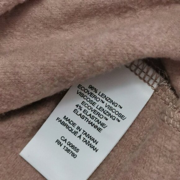 RW&CO. Ecovero Sweatshirt Dress | Brown Drawstring T-Shirt Dress | Medium - Picture 7 of 8